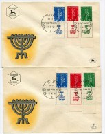 2 Env. 1ier Jour Neuve  Du 01/01/1957 - Lettres & Documents