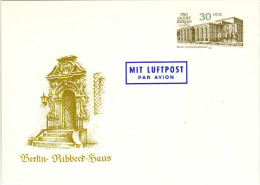 DDR, Ganzsache 1987 Mi P 98 *, 750 Jahre Berlin, Luftpost / Flugpost / Air Mail [120415KIII] - Postkarten - Ungebraucht