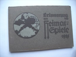 Duitsland Deutschland Map Buch Mit 8 Schöne Alte Ansichtskarten Erinnerungen Heimatspiele 1925 SChloss An Der Wupper - Solingen