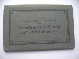 Duitsland Deutschland Map Buch Mit 10 Schöne Alte Ansichtskarten Schleiden Gemünd - Schleiden