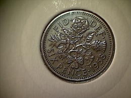 Grande Bretagne 6 Pence 1958 - H. 6 Pence