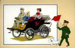 Tintin Voir Et Savoir Automobile : Voiture De Lanchester 1896 Par Hergé - Cars