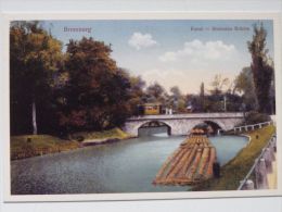 Bromberg / Bydgoszcz  / Channel / Canal / Raft  / Stone Bridge / Reproduction - Westpreussen