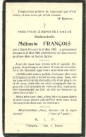 Tintigny Saint Vincent Mélanie François 1901 1929 - Tintigny