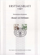 Berlin (West) 1977 Ersttagsblatt Mi 537; 540 [120415ETBI] - 1° Giorno – FDC (foglietti)