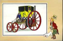 Tintin Voir Et Savoir Automobile : Voiture à Vapeur De Trevithick 1803 Par Hergé - Auto's