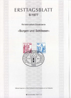 Berlin (West) 1977 Ersttagsblatt Mi 536; 538  [120415ETBI] - 1° Giorno – FDC (foglietti)