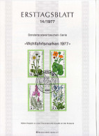 Berlin (West) 1977 Ersttagsblatt Mi 556-559  [120415ETBI] - 1e Dag FDC (vellen)