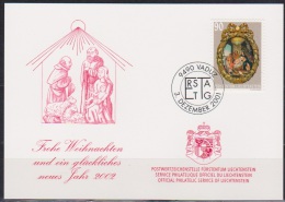 Lichtenstein 2001 MiNr.1276 Weihnachten Medaillon ( D2666 ) - Covers & Documents