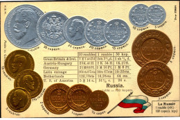 COIN CARDS-EMBOSSED METALLIC COLORS-RUSSIA- SCARCE-CC-43 - Monnaies (représentations)