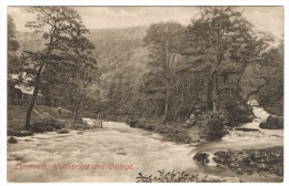 RB 1031 - Early Postcard -  Lynmouth Devon -  Watersmeet & Cottage - Lynmouth & Lynton