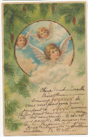 Angelot Gaufrée  Noel   Cupid Angels  Christmas   Embossed - Anges