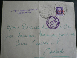 Raro Uso Governo Militare Napoli Per Città! -  21.02.1944 + Arrivo Napoli Distrib.2.3.44 Poco Leggibile RR - Anglo-Amerik. Bez.: Naples