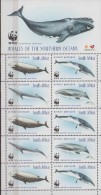 South Africa 1998 Whales Sheetlet. 10v. Michel.1177-80. MNH 20969 - Baleines