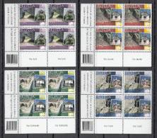 Suiza / Switzerland 2007 - Michel 2007-2010 - Blocks Of 4 (corner Of Sheet) ** MNH - Ungebraucht