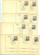 AUSTRIA 9 Stationeries With Olympic Cancel Seefeld Tirol With Number 1,2,3,4,5,9,11,12 And 13 - Winter 1964: Innsbruck