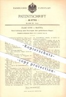Original Patent - Franz Kern In Hartha , 1891 , Vorrichtung Zum Anzeigen Der Gefallenen Kegel , Kegeln !!! - Hartha