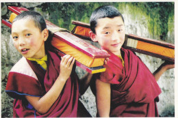 China - Young Tibetan Lamas - Tibet