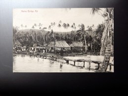 Carte Postale Ancienne : FIJI : Native Bridge - Fidschi