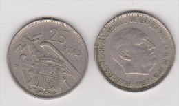 (355) ESPAGNE. ESPAÑA ++ 25 PESETAS ++ 1957 * 69 - 25 Pesetas