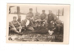 Carte Photo  Militaria : 23 - CAMP DE LA COURTINE  : Groupe De Soldats 121è RI  En 1925 - Régiments