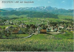 Teufen - Dorfansicht Mit Säntiskette            Ca. 1970 - Teufen