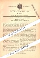 Original Patent - E. Blass In Bad Rothenfelde B. Osnabrück , 1882 , Luppenbrecher , Metallbau !!! - Bad Rothenfelde