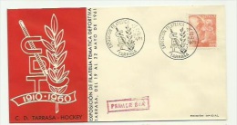 FDC EXPOSICION TEMATICA DEPORTIVA 50 ANIVERSARIO C.D.TARRASA HOCKEY - Hockey (su Erba)