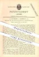 Original Pantent - Von Bockelberg In Oldenburg I. Gr. , 1884 , Apparat Zur Herstellung Größerer Kaffeemengen , Kaffee !! - Oldenburg
