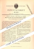 Original Patent - H.Möller In Grevenkop B. Crempe , 1881, Pflug Mit Parallelogrammführung , Itzehoe , Steinburg , Krempe - Itzehoe