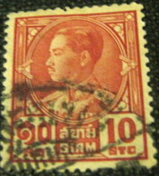 Siam 1928 King Prajadhipok 10s - Used - Siam