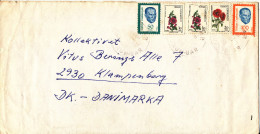 Turkey Cover Sent To Denmark 1986 - Cartas & Documentos