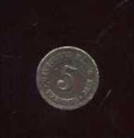 - ALLEMAGNE EMPIRE . 1871/1918 . 5PF. 1892 . - 5 Pfennig