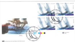 RTY189 UNO New York 2005  Michl  984 VIERERBLOCK  FDC 1 STÜCK  FIRST DAY COVER    SIEHE ABBILDUNG - Covers & Documents