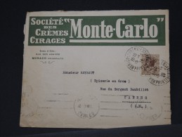 MONACO- LETTRE COMMECIALE DES CREMES ET CIRAGES POUR CANNES EN 1928     A VOIR LOT P3250 - Storia Postale