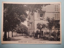 Agliano D' Asti - Entrata Del Paese E Albergo Ligure - Asti