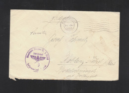 Deutsche Feldpost L 25398 Brüssel - Guerre 40-45 (Lettres & Documents)