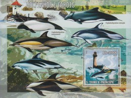 St.Thomas & Prince 2006 Whales.Dolphin.Sheet.1v.Michel 546 MNH 20975 - Baleines
