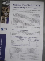 Dépliant 6 Pages : Résultats ENa-CAARUD 2010, Profils & Pratique Des Usagers. OFDT - Medicina & Salute