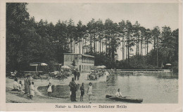 AK Badeteich Dahlener Heide Seebad Gasthof Dahlen Schmannewitz Reudnitz Lausa Belgern Waldbad Waldteich Dammühlenteich ? - Dahlen