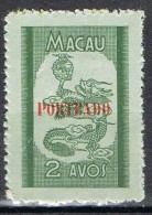 Sellos Porteado  1951 MACAU (Colonia Portuguesa), Num 54 ** - Nuevos