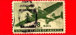 USA - STATI UNITI - Usato - 1941 - Posta Aerea - Airmail - 8 ¢ - 2a. 1941-1960 Usados