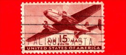 USA - STATI UNITI - Usato - 1941 - Posta Aerea - Airmail - 15 ¢ - 2a. 1941-1960 Oblitérés