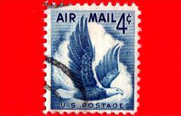 USA - STATI UNITI - Usato - 1954 - Posta Aerea - Aquila In Volo - Eagle In Flight - Airmail - 4 ¢ - 2a. 1941-1960 Oblitérés