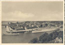 Seestadt PILLAU OPillau Baltijsk Vogelschau TS TANNENBERG DEUTSCHE SCHIFFSPOST SEEDIENST OSTPREUSSEN Auf Hoher See 1936 - Ostpreussen