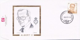 FDC-01- - Belgique Enveloppe FDC  - COB 2981 - Bruxelles - Roi Albert - Koning Albert II 2001 -  Du 26-3-2001 - 2,12€ - 2001-2010