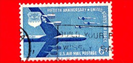 USA - STATI UNITI - Usato - 1957 - 50 Anni Di Air Force - B-52  E F-104  - 6 ¢ - 2a. 1941-1960 Oblitérés