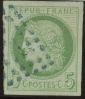 N°17 ( 5c.)  Oblitéré Bleu - Cérès