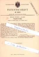 Original Patent - Eduard Weyers In Hilden , 1880 , Trinkgefäß Für Geflügel !!! - Hilden