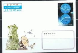 NORTH KOREA 2014 THE MILKY WAY GALAXY AEROGRAM MINT - Astrology